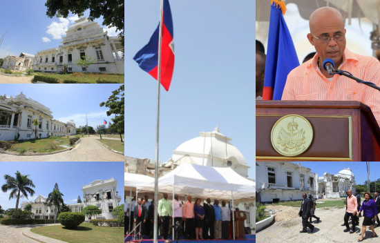 «La reconstruction des bâtiments publics va désormais commencer» (dixit Martelly Reconstruction-palais