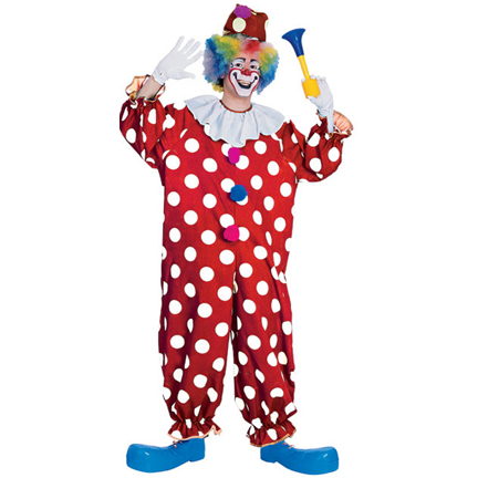Облечи ме като за... Dotted-clown-costume