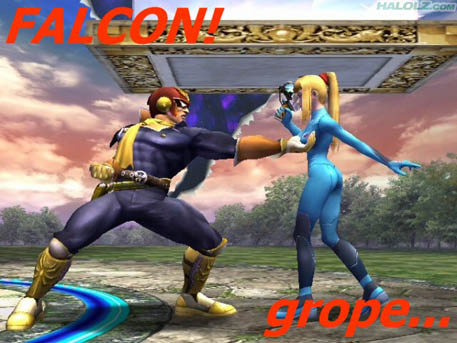 LOL. Falcon-grope