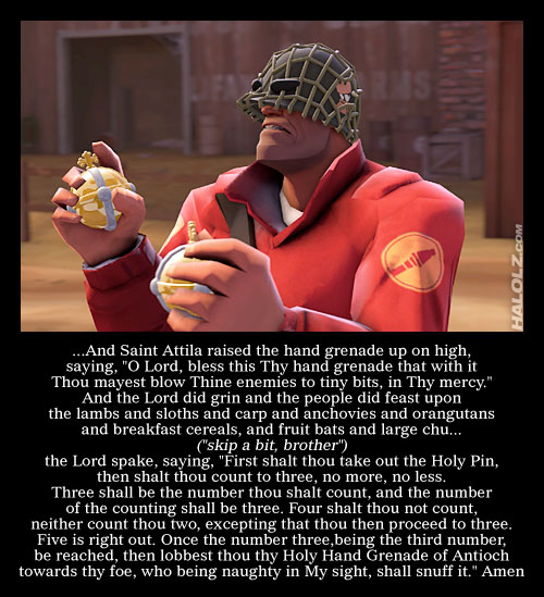 Should this be in the bible? Halolz-dot-com-teamfortress2-wormsreloaded-soldier-holyhandgrenades