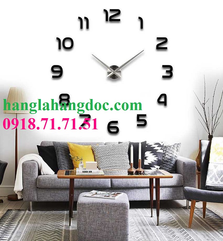 Đồng hồ treo tường tự tạo diy clock 360 độ (loại lớn) giá rẻ Decorative-living-room-wall-clocks
