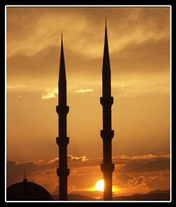 Sabah ezanı... Minareler