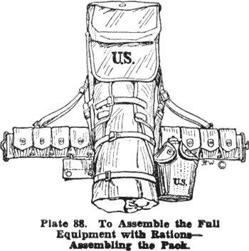 Le havresack americain et le pack carrier M1928_fullration2