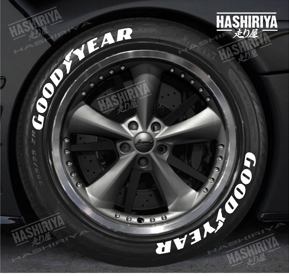 Adesivo de pneu HASHIRIYA. Lançamento super resistente! Goodyear_goodyear