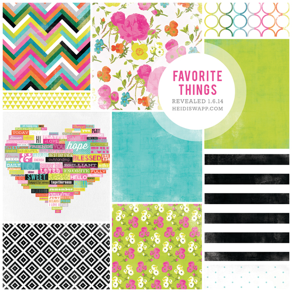 Heidi Swapp CHAW2014SneakPeeks_FAVORITETHINGS_blog