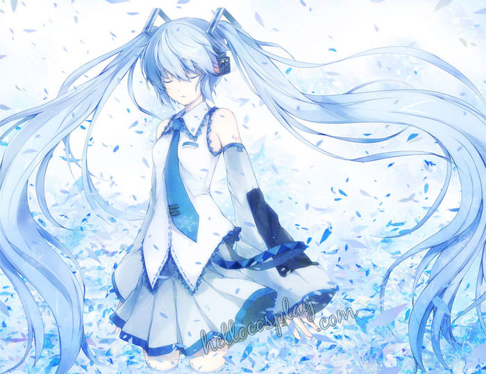 ~ Pic for Girl ~ Vocaloid-2-cosplay-snow-miku-dress-2