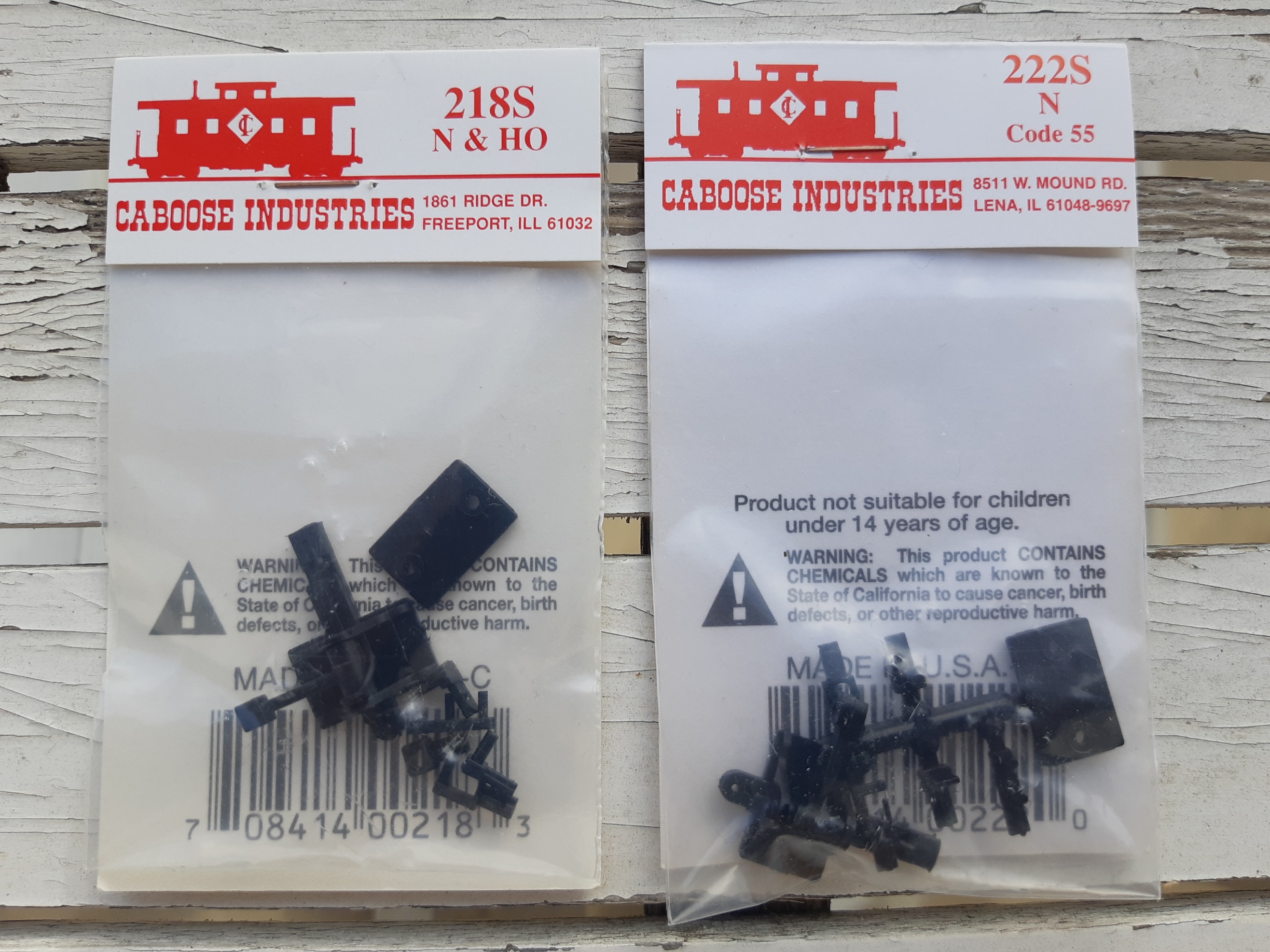 HO N Caboose Industries 218S 222S leviers d'aiguillage