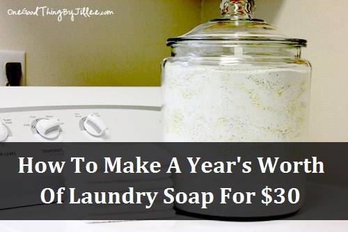 How To Make A Year’s Worth Of Laundry Soap For $30 Year-of-laundry