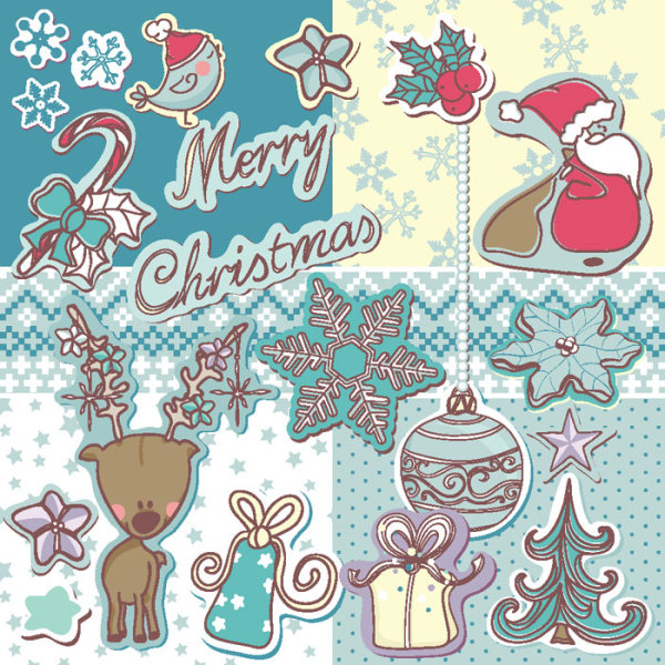 Decoración de Navidad 01 - vector material  B_1321606813507