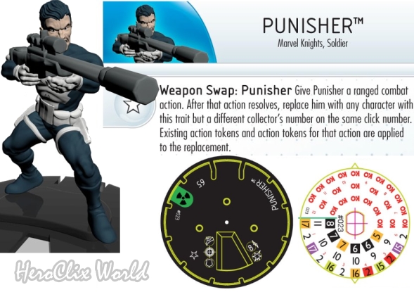 Heroclix, el juego de tablero de superheroes (Exposicion del juego y de sus figuras) Punisher_Sniper