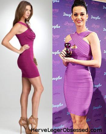 Casa de Erik y Gabri Bebe_crossover_bandage_dress_purple_katy_perry_herve_leger