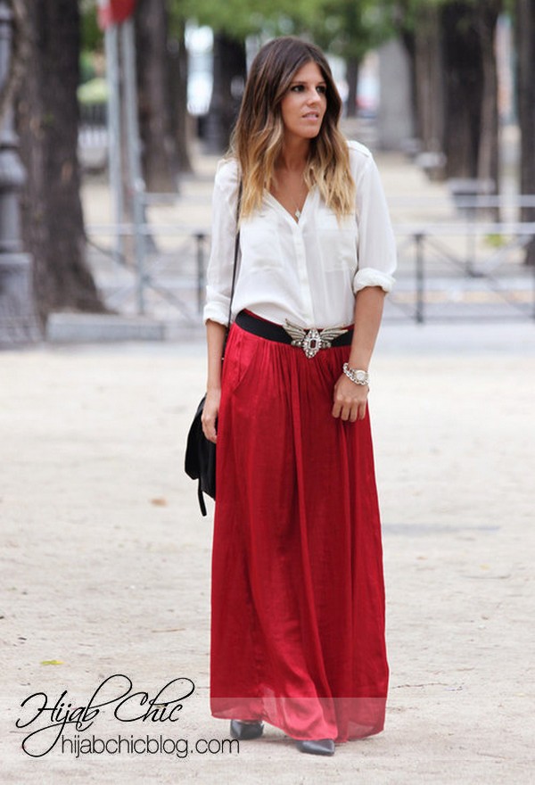 تنانير جميلة لك == Maxi-dresses-and-maxi-skirt-25