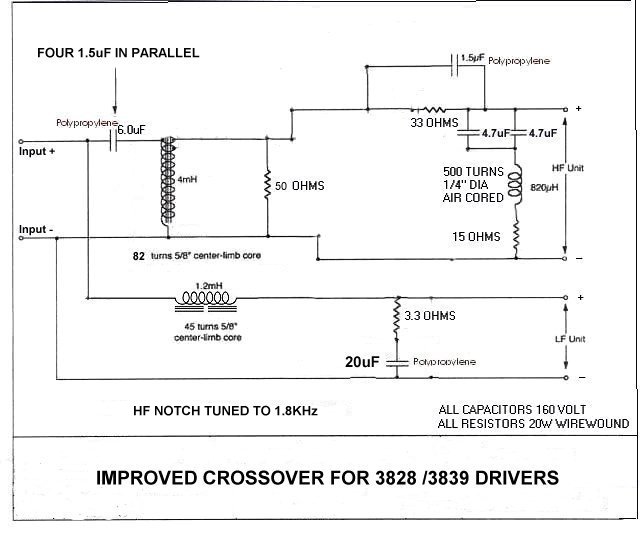 Modifica Crossover Tannoy 3809 Improvedxover