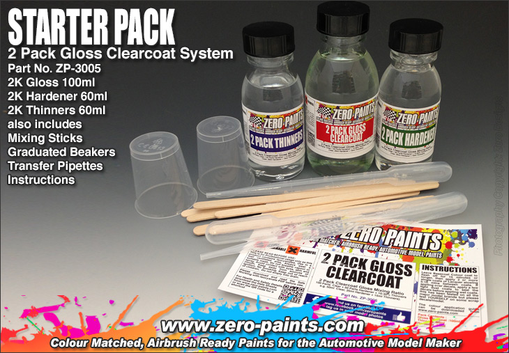 ZX-RR 2006 TAMIYA au 1/12 ème - kit #14109 ZP-3005-StarterPack-2K-Clearcoat