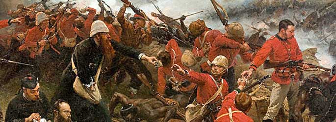 partie du 13 février ; Rorke's Drift Banniere