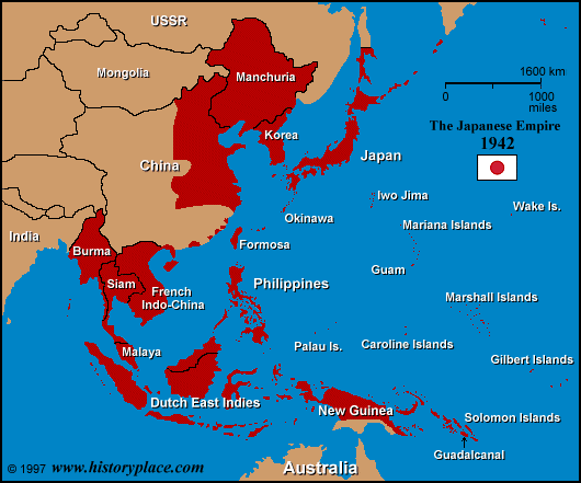 الهجوم النووي الامريكي على اليابان (6-9 اغسطس 1945) Map-japan