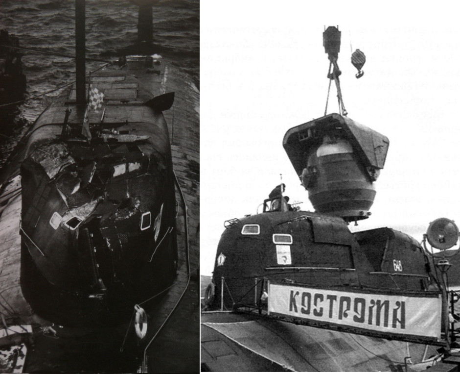الغواصات النووية الهجومية..للبحرية السوفييتية ."الجزء الاول " SIERRA_Crash