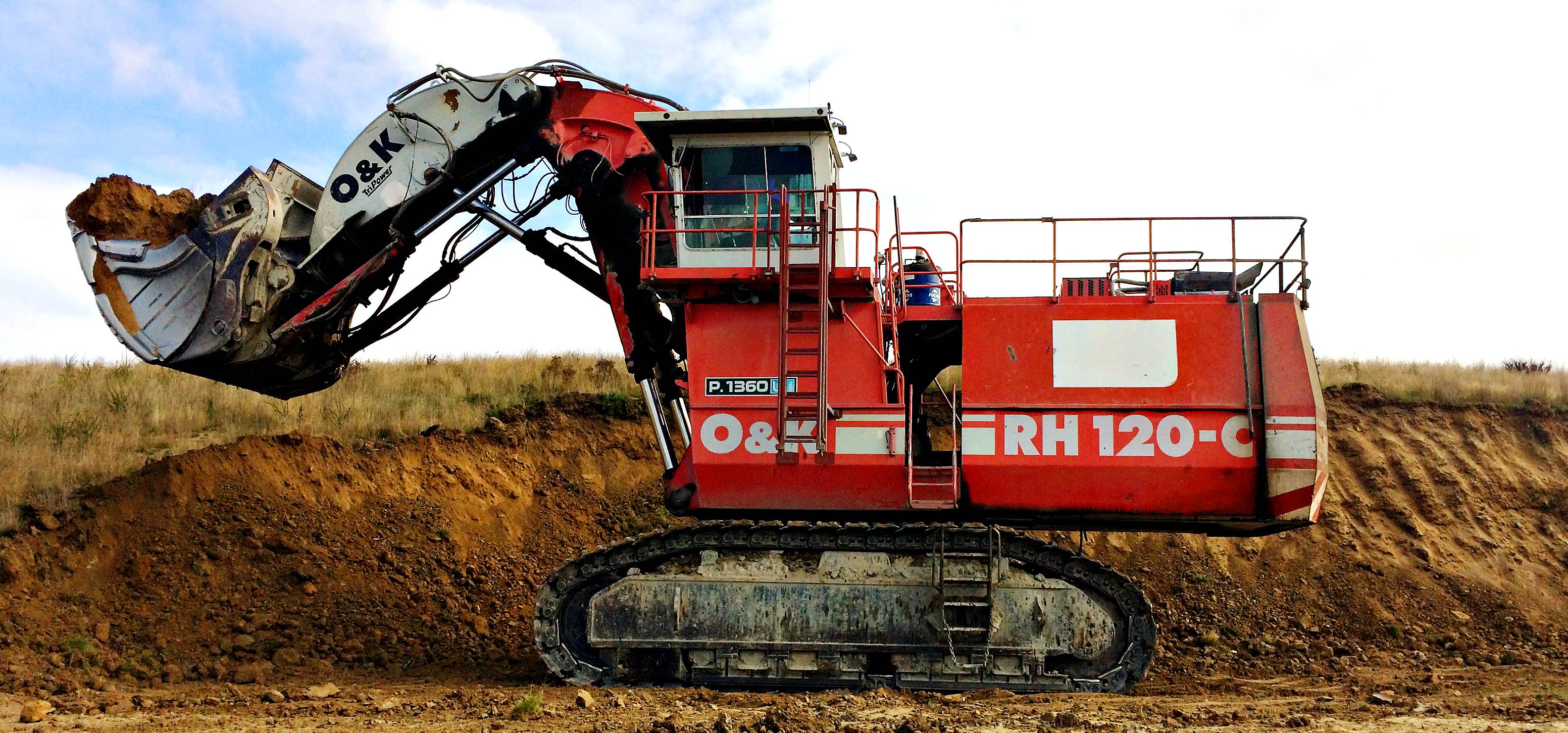 escavatore RH 120 da 287 tonnellate O & K  terex Oandk%20hydraulic%20excavator%20rh120c