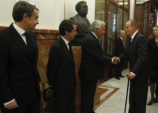 La familia real en el funeral del expresidente Adolfo Suarez Reyes-2-a