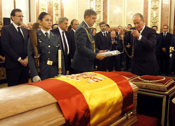 La familia real en el funeral del expresidente Adolfo Suarez Reyes-5-a