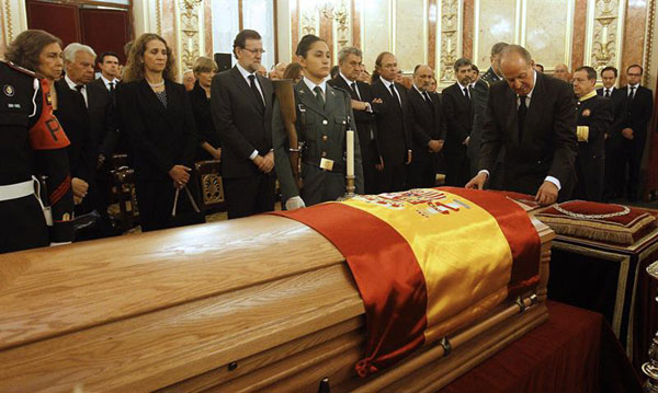 La familia real en el funeral del expresidente Adolfo Suarez Reyes-6-a