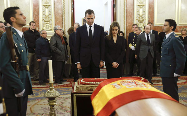 La familia real en el funeral del expresidente Adolfo Suarez Ppes-asturias4-a