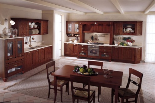 Traditional Italian Kitchens كلاسك هاوس 4classic-kitchen-cabinets-04-495x330