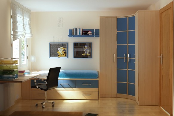 des chambres d'enfants..kids-room Childrens-room-7-582x388