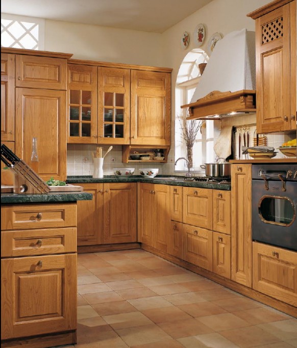  ديكورات من الخشب , ديكورات منوعة جديدة , احلى الديكورات للمنازل 2012 Classical-kitchens-9-582x683