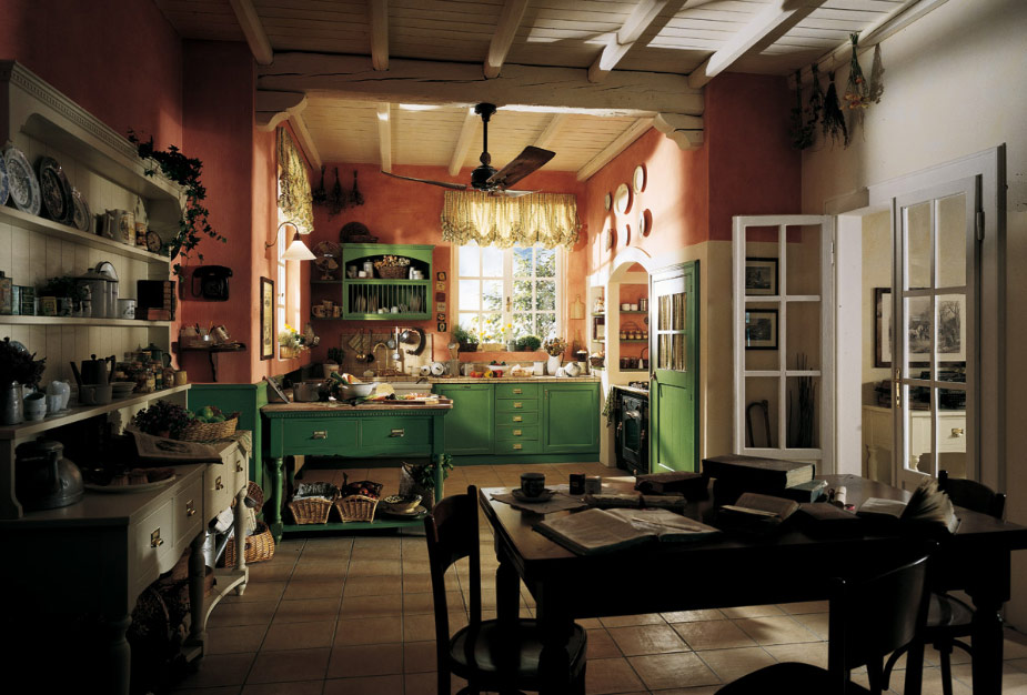Parter domu Country-cottage-kitchen