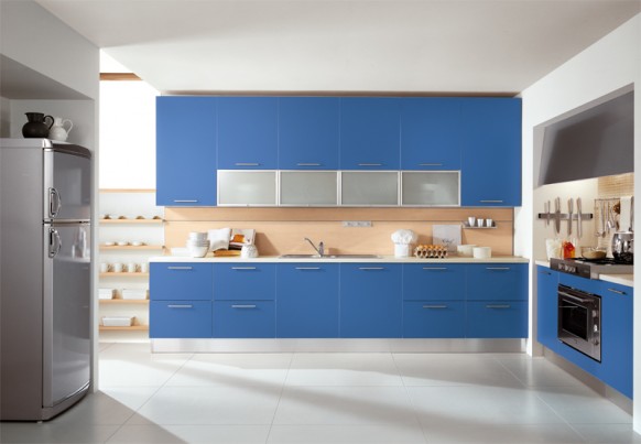 مطابخ امريكي خياال Ala-cucine-blue-modular-kitchen-582x403