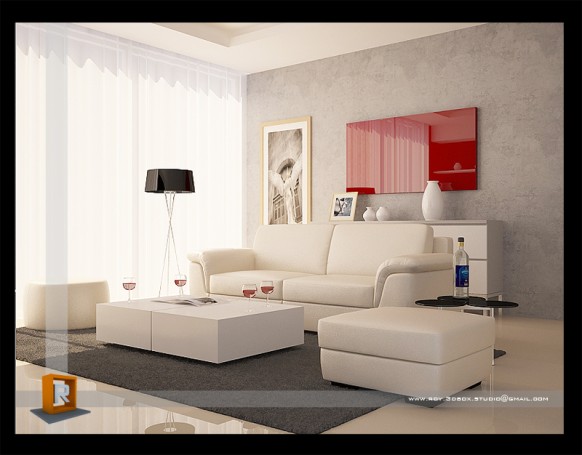 Stephanie's Wohnzimmer Living-room-582x455