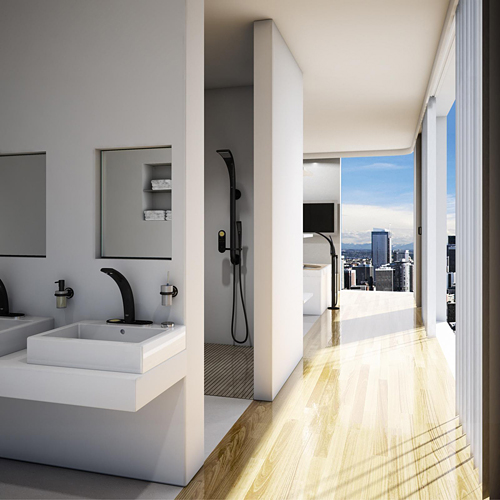 salles de bains futuristes Ondus-Bath-system-by-Grohe