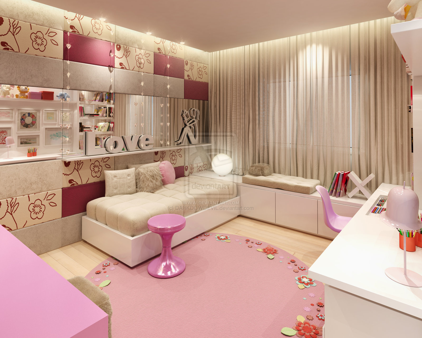 أجمل غرف نوم لأجمل بنوتات Girl_bedroom_by_DARKDOWDEVIL