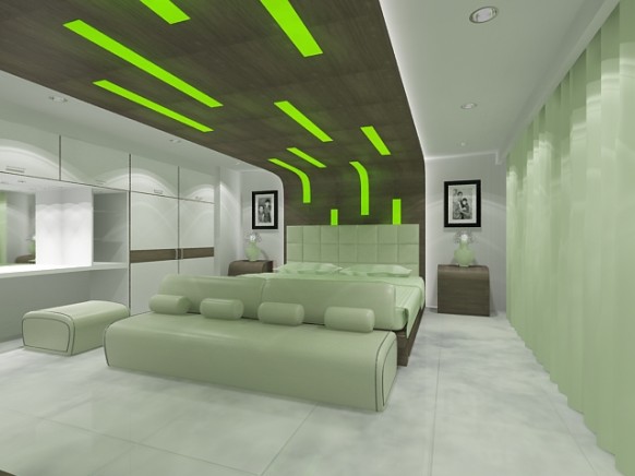 ديكورآآت منوعه وملوونة  Green_Bedroom_by_robihartono-582x436