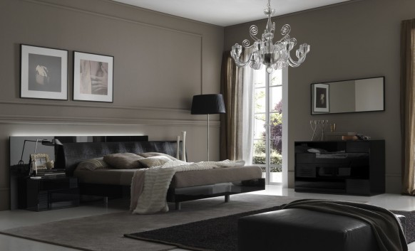 غرف نوم من evinco Contemporary-bedroom-design-582x353