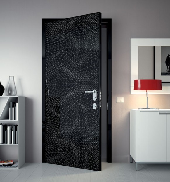 تصاميم الأبواب 2011 Black-and-White-modern-door-design-582x622