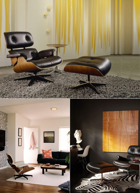 كراسي غريبه  Eames-Lounge-Chair-Usage