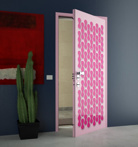 تصاميم الأبواب 2011 Hot-Pink-Door-designs-by-Karim-Rashid-582x622