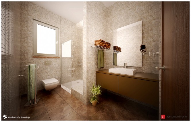 Vonia Brown-and-beige-mod-bathroom-665x427