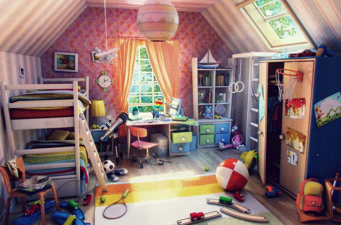 Jecht, Remi, y el caos 12-Colorful-kids-bedroom-render