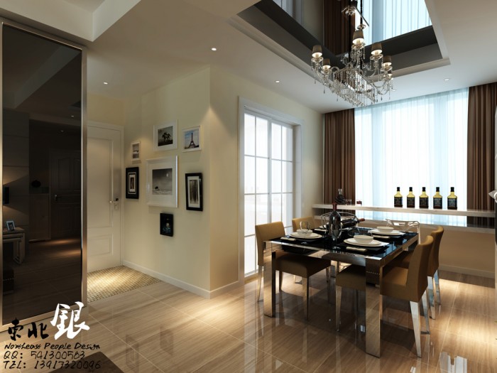 الكلاسيكية وجمالها  Dining-room-double-height-ceiling-700x525