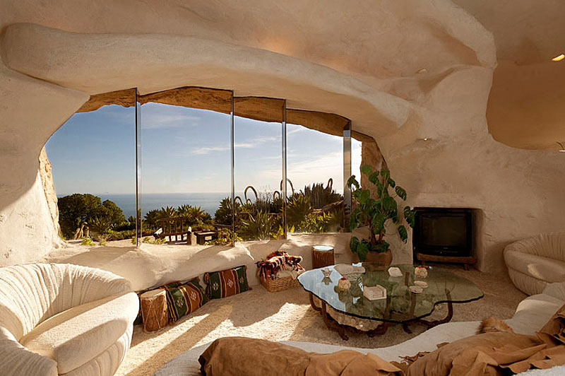 منزل رائع في ماليبو صمم على نمط منزل فلينستون  -  Unique Flintstone-Style House in Malibu Flintstones-Style-Malibu-Retreat-04