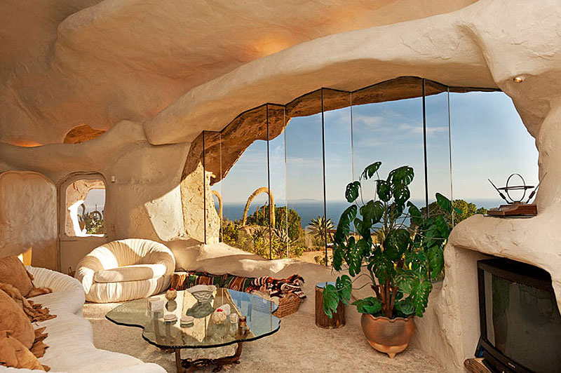 منزل رائع في ماليبو صمم على نمط منزل فلينستون  -  Unique Flintstone-Style House in Malibu Flintstones-Style-Malibu-Retreat-08