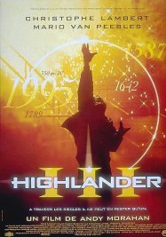 La saga Highlander Highlander3affiche