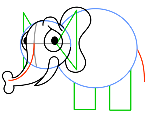 تعلم رسم الفيل How-to-draw-an-elephant-6