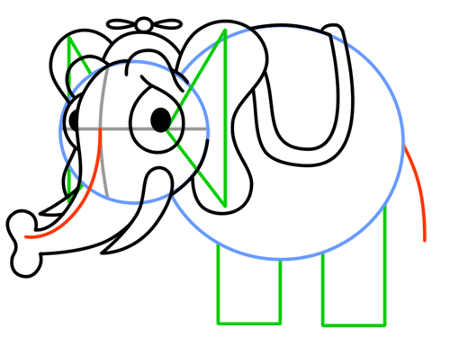 تعلم رسم الفيل How-to-draw-an-elephant-8