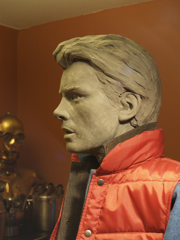 Marty McFly Life Size Buste par Howard Studio MartyTease2