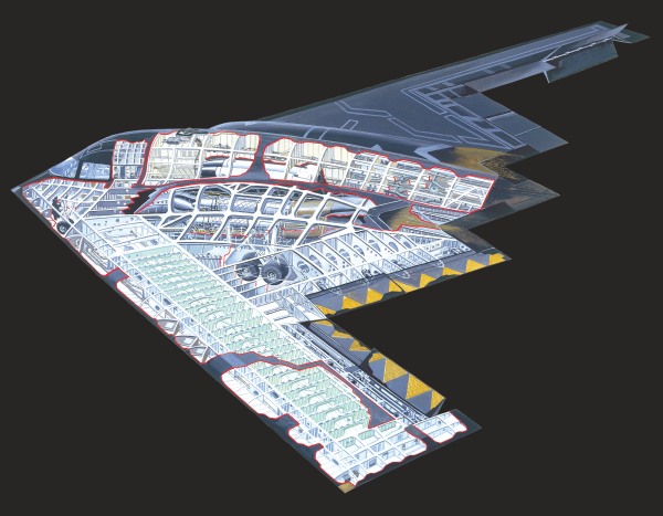 B-2 Spirit John-Batchelor-B-2-Cutaway