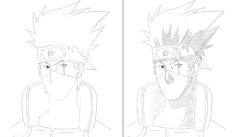  .2.ًٍَِ . هاتاكي كاكاشي بقلمك...كيف يطلع؟؟؟ . ًٍَِ.2. Draw-kakashi3